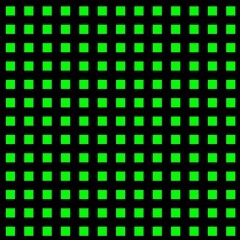 3D illustration exploding surface pattern and design with many black and green square tiles