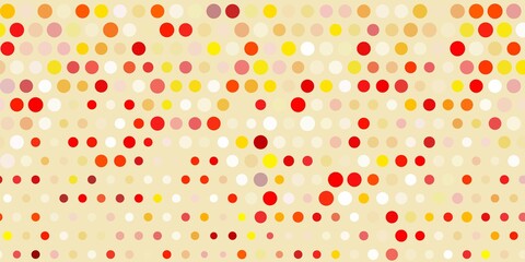 Light pink, yellow vector layout with circle shapes.