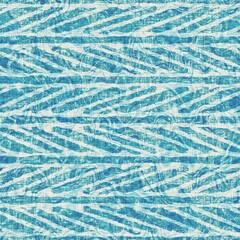
Teal blue stripe weathered grunge texture background. Summer coastal farmhouse living style home decor. Broken striped linen material. Worn turquoise dyed beach textile seamless line pattern.