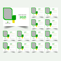2021 Desk calendar design