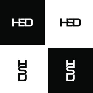 hsd letter original monogram logo design