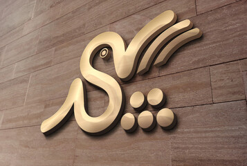 3d swan logo design concept for industrial purposes © @ONE Media