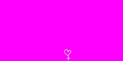 Light Pink, Yellow vector texture with women rights symbols.