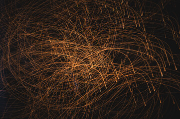 Abstract moving lights, light trails