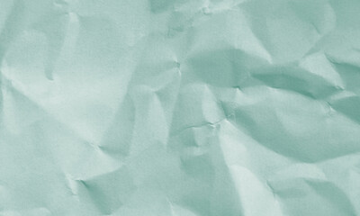 grass green colored crumpled paper texture background for design, decorative.