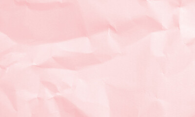 Fototapeta premium pink colored crumpled paper texture background for design, decorative.