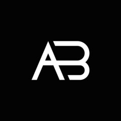 A B Letter Logo Design. Initial Logo Design. Creative logotype vektor