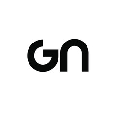 simple gn logo design