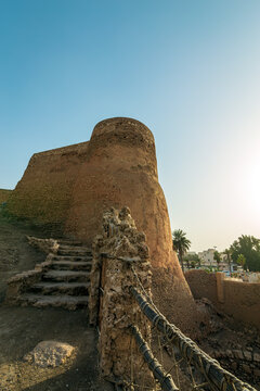 Tarout Castle, Qatif, Saudi Arabia in blue sky background