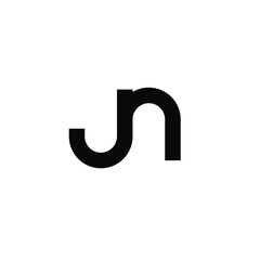 simple j n logo design