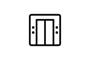 Mall Outline Icon - Elevator