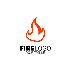 fire logo design. fire company logos, oil companies, mining companies, fire logos, marketing, corporate business logos. icon. vector