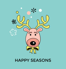 Reindeer Vector Illustration