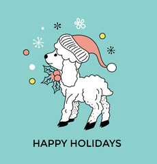 Holidays Deer Illustration