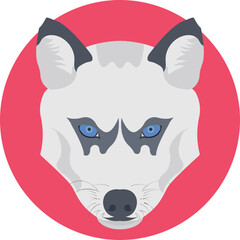 Wolf Flat Icon