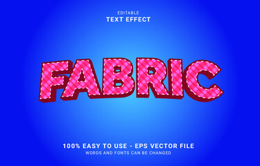 editable text fabric effect