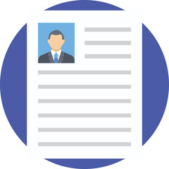 Curriculum Vitae Flat Icon