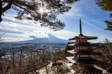 Fototapeta premium 冬の富士山