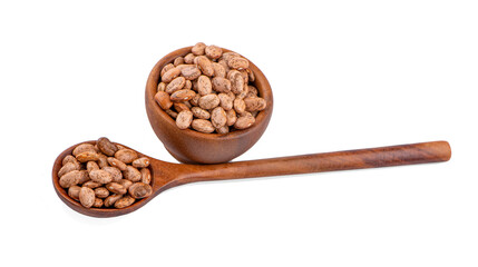 Pinto beans isolated on  white background