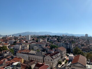 Obraz premium Split Dalmatien Kroatien Adria Mittelmeer - über den Dächer