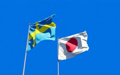 Flags of Sweden and Sweden.