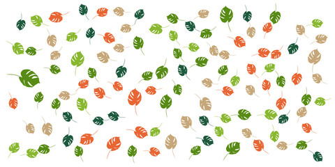 Tropical flowers border seamless pattern in sketch style on white background - hand drawn exotic blooms of monstera, protea, magnolia and plumeria with colorful line contour. Vector illustration