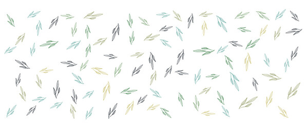 Tropical flowers border seamless pattern in sketch style on white background - hand drawn exotic blooms of monstera, protea, magnolia and plumeria with colorful line contour. Vector illustration