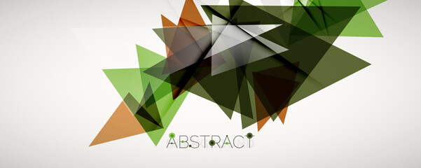 Geometric abstract background. Color triangle shapes. Vector illustration for covers, banners, flyers and posters and other designs