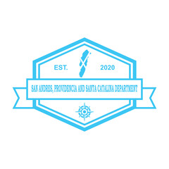 San Andres Map Vector , America Logo