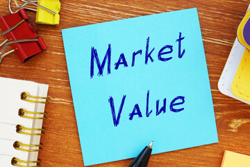  Market Value phrase on the piece of paper.