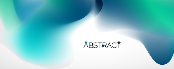 Fluid color gradient abstract background, trendy colorful wallpaper. Vector illustration for placards, brochures, posters, banners and covers