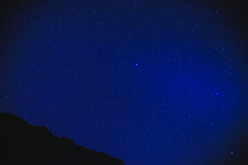Night starry sky, Milky Way, Oahu, Hawaii