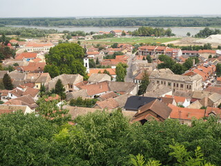 Tiled roofs, panoramic views. Novi Sad, Serbia