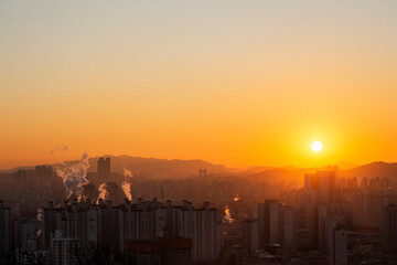 Fototapeta premium 도시와 환경