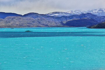 Lago Pehoe in Torres del Paine National Park, Patagonia, Chile