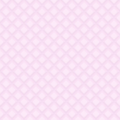 Seamless light pink background. Modern ornament with volume repeating shapes. Geometric pattern