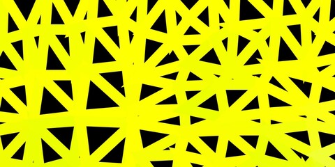 Obraz premium Light green, yellow vector abstract triangle texture.