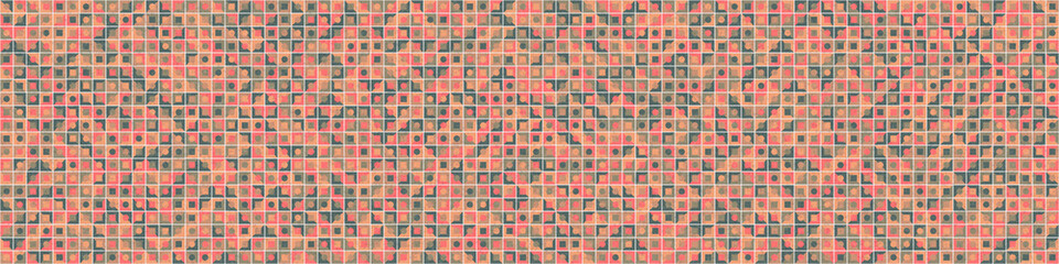 Abstract Geometric Pattern generative computational art illustration