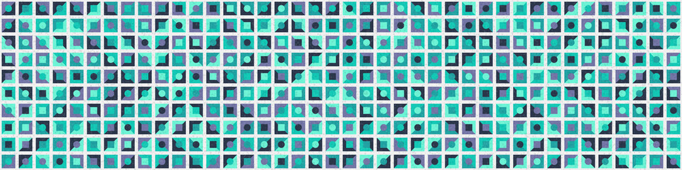 Abstract Geometric Pattern generative computational art illustration