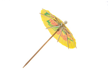cocktail umbrellas isolated