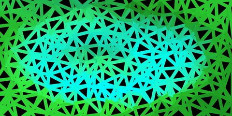 Light green vector abstract triangle backdrop.