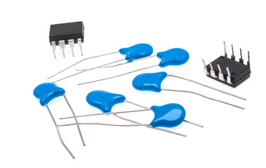 capacitors, microcircuits isolated