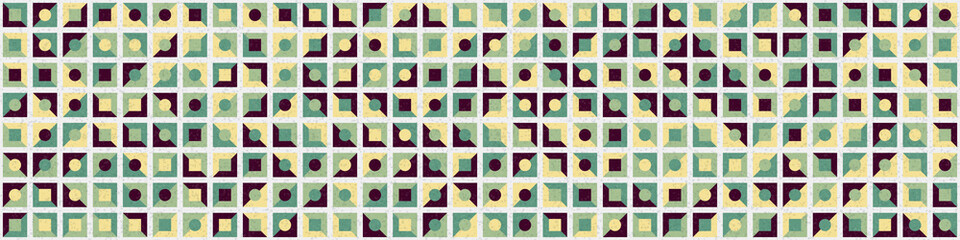 Abstract Geometric Pattern generative computational art illustration