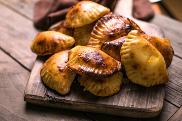 Traditional Argentine empanadas stuffed with meat