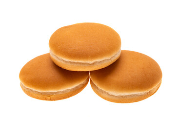 small hamburger buns isolated