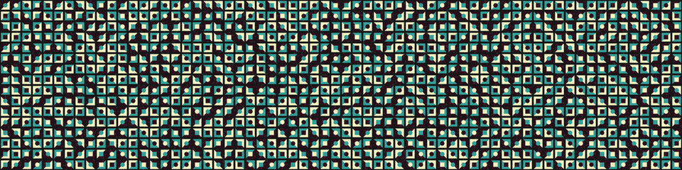 Abstract Geometric Pattern generative computational art illustration