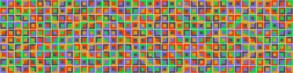 Abstract Geometric Pattern generative computational art illustration