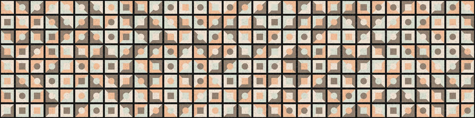 Abstract Geometric Pattern generative computational art illustration