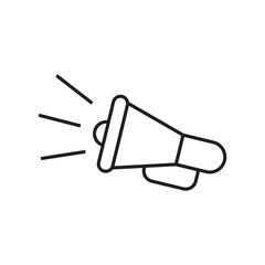 Megaphone line icon