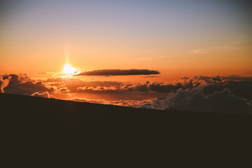 Sunset at Haleakala National Park, Maui Hawaii